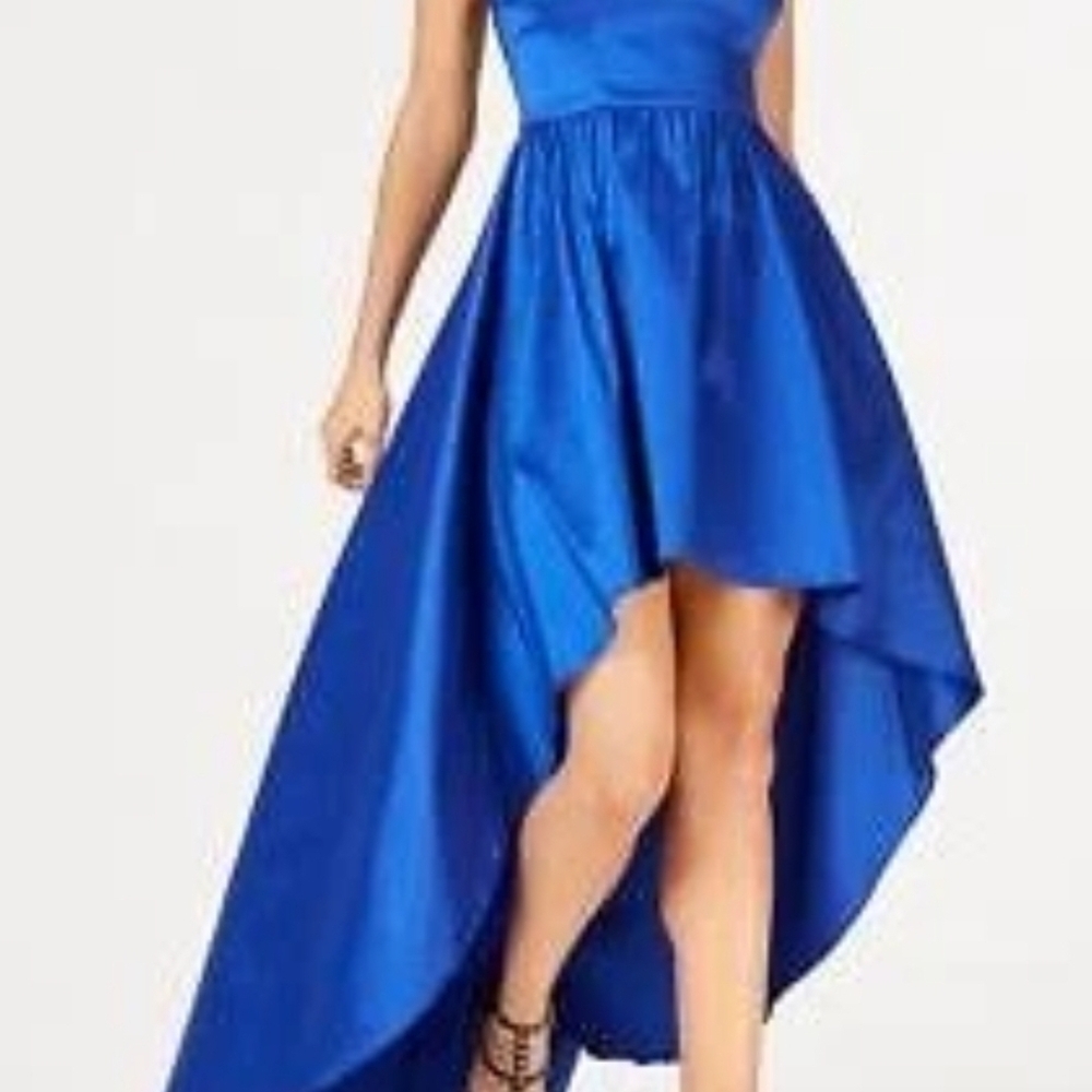B Darlin Navy High Low Dress